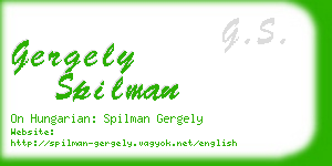 gergely spilman business card